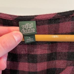 Wild Fable Plaid Babydoll Dress